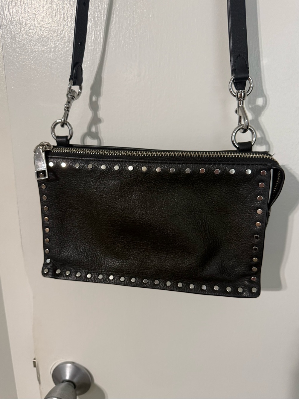 Rebecca Minkoff Leather Purse with Studs - Picture 2 of 7